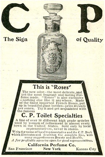California Perfume Company's (Avon's) First National Advertisement - March 1906
