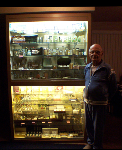Dick Pardini in front of his CPC collection - 2006