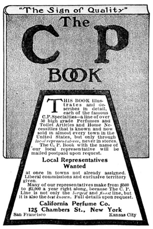 California Perfume Company Advertisement - November 1906