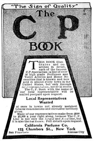 California Perfume Company Advertisement - October 1906