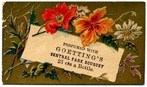 Goetting & Co, NY Perfume Sample Trade Card