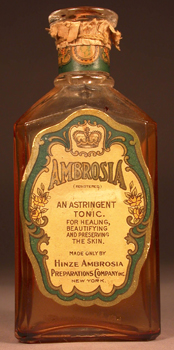 Ambrosia Astringent Tonic from Hinze Ambrosia - 1929