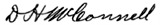 D. H. McConnell, Sr. Signature