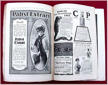March 1906 edition of the Good Housekeeping magazine open to CPC advertisement