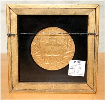 The Pan-Pacific Gold Medal (back) Awarded to the California Perfume Company in 1915