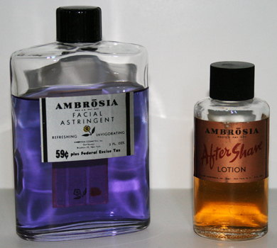 Ambrosia Facial Astringent and Ambrosia After Shave - 1940s