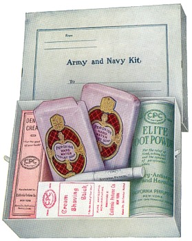 Catalog Illustration of the California Perfume Company Army & Navy Set - 1918