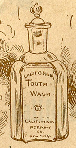 California Tooth Wash - 1899