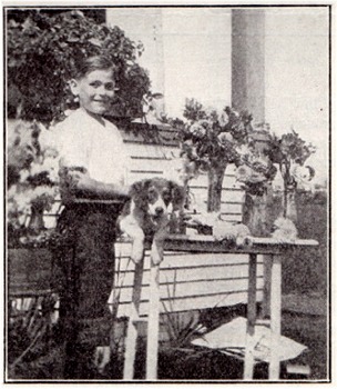 Frederick Weeks and Dog - 1924