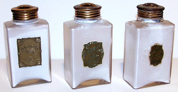 Three CPC American Ideal Talcum Powders - 1917-1927