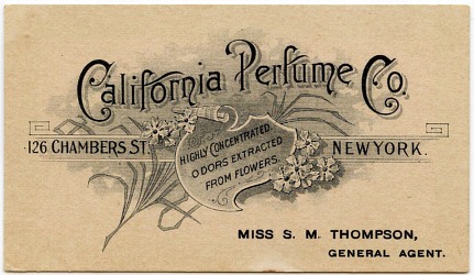 CPC Business Card for Miss S. M. Thompson, General Agent - mid-1890s