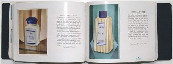Avon Catalog Opened to Product Pages - 1933