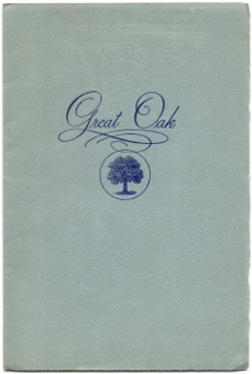 The Great Oak Booklet - 1945