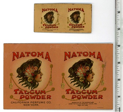 Natoma Talcum Tin Order - 1912