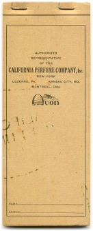 CPC/Avon Customer Order Book - 1930