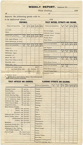 CPC Product Order Form - 1897 - Front