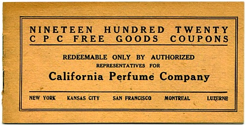 CPC Free Goods Coupon Book - 1920