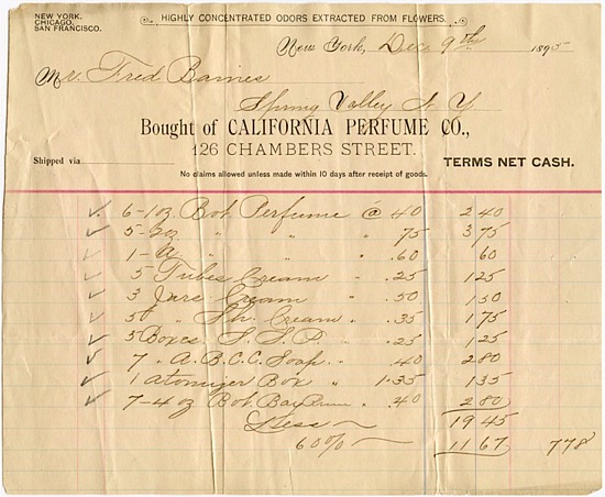 CPC Shipping Invoice - 1895