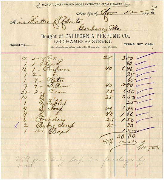 CPC Shipping Invoice - 1896