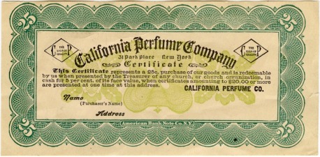 CPC 5 percent Certificate - 25 cent - 1912