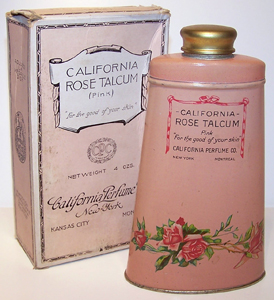 California Rose Talcum - 1926