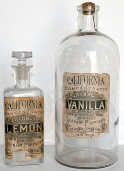 Pint and Half Gallon Flavoring Extracts - 1905