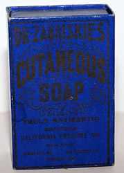 Dr. Zabriskies Cutaneous Soap - 1916
