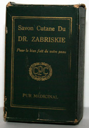 Dr. Zabriskies Cutaneous Soap (French) - 1913