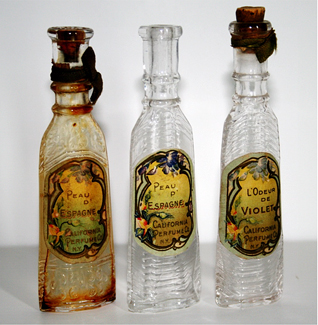 Three CPC French Perfume Trial Size Bottles - 1917