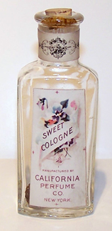 Sweet Cologne Reproduction Bottle - 1961