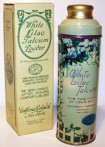 White Lilac Talcum Powder - 1928